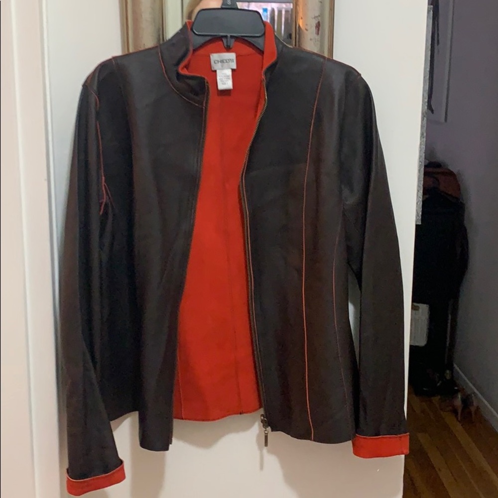 Leather blouse Chico’s